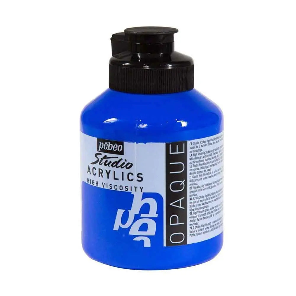 Pebeo Studio Iridescent Acrylic Paints / Colours High Viscosity 500ml (Loose) Pebeo